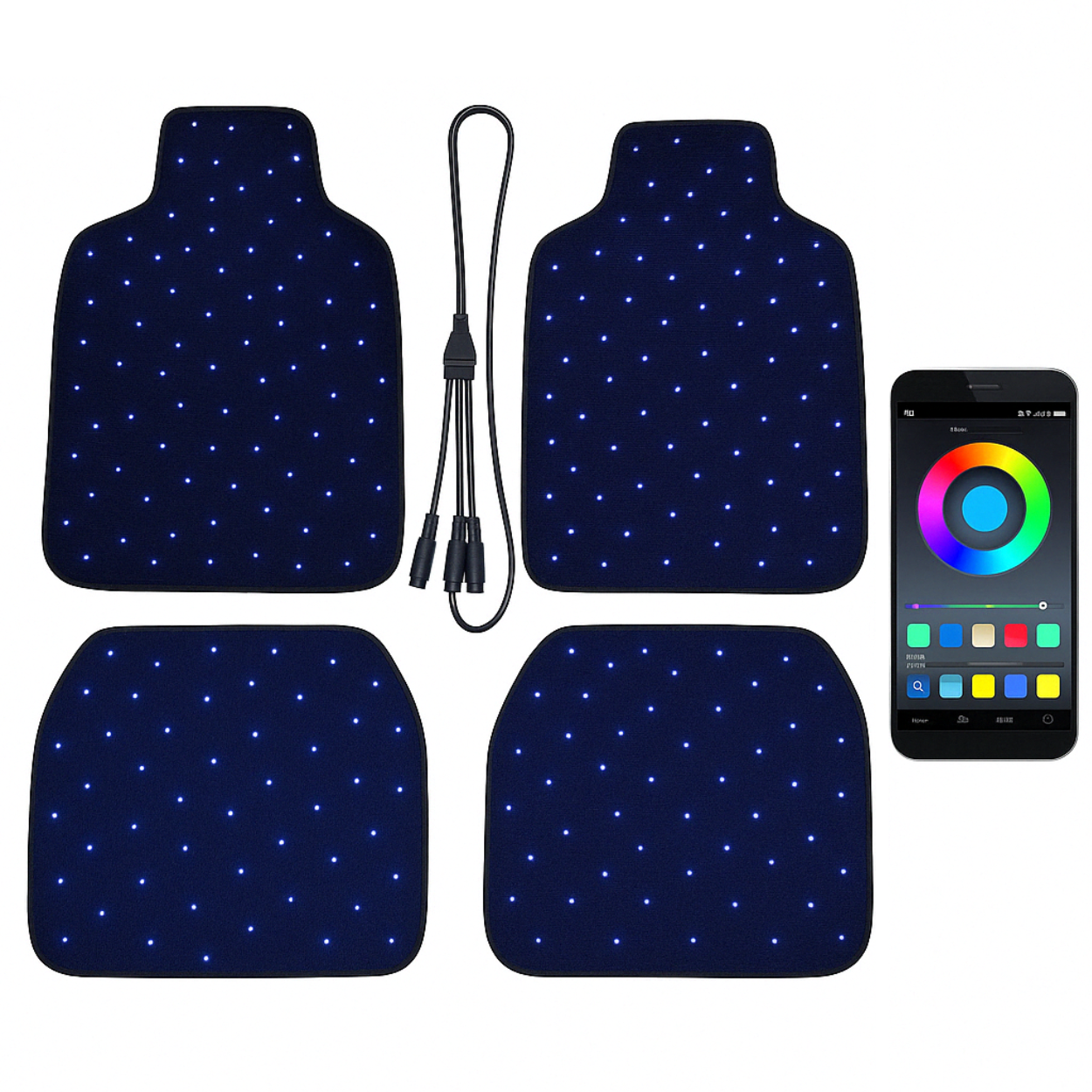 Tapis de Voiture Étoilés : Une ambiance lumineuse magique sous vos pieds