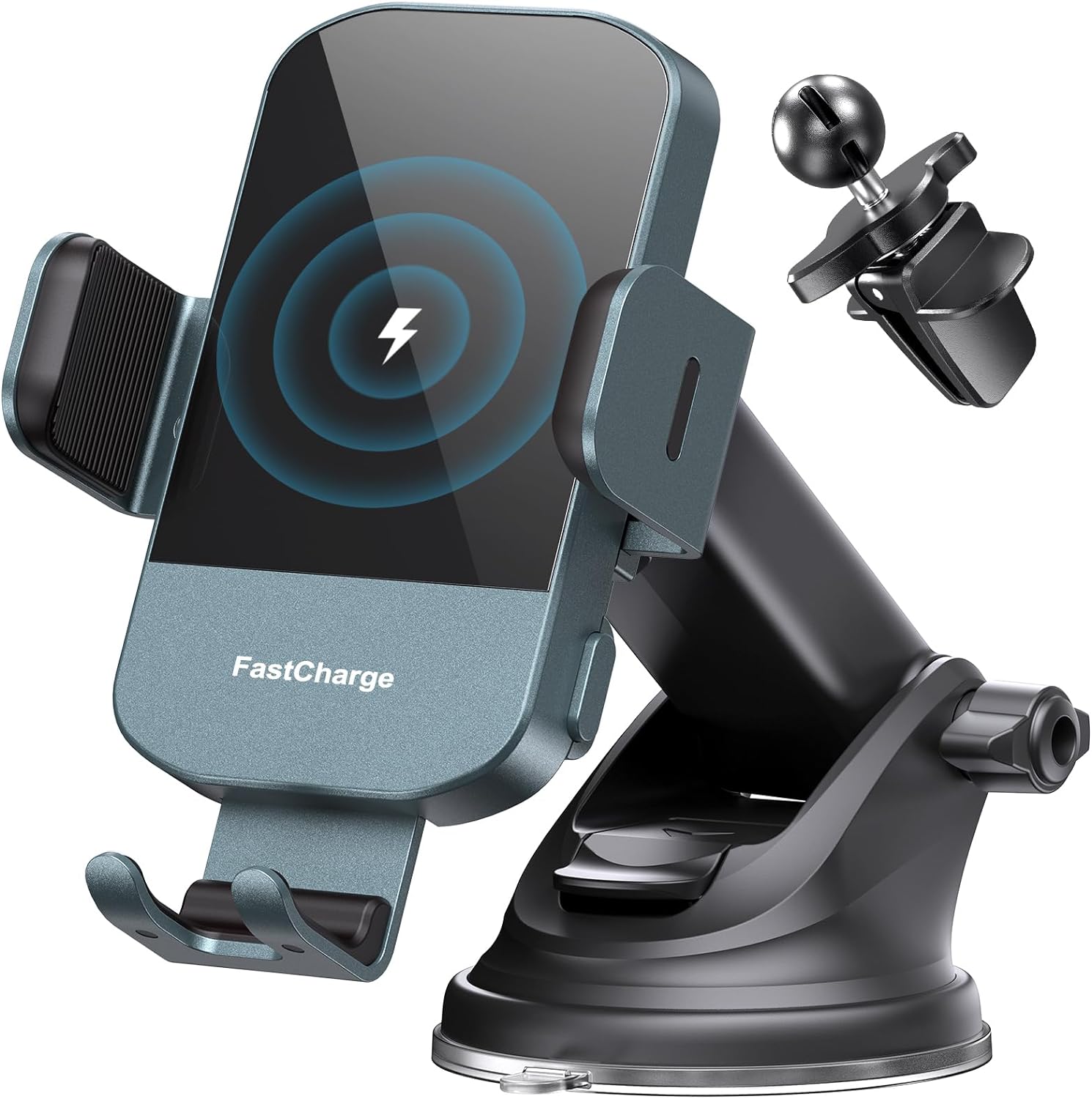Chargeur Voiture 15 W Auto‑Clamp – Support Qi pour Téléphone