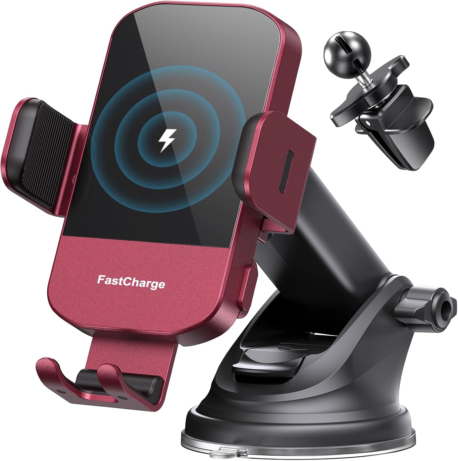 Chargeur Voiture 15 W Auto‑Clamp – Support Qi pour Téléphone