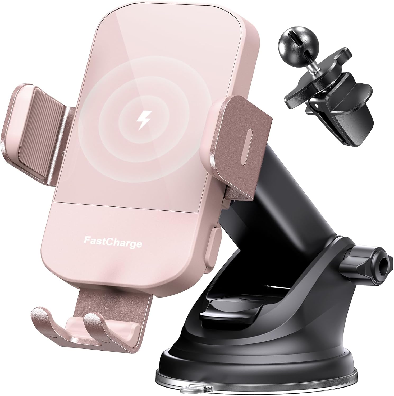 Chargeur Voiture 15 W Auto‑Clamp – Support Qi pour Téléphone