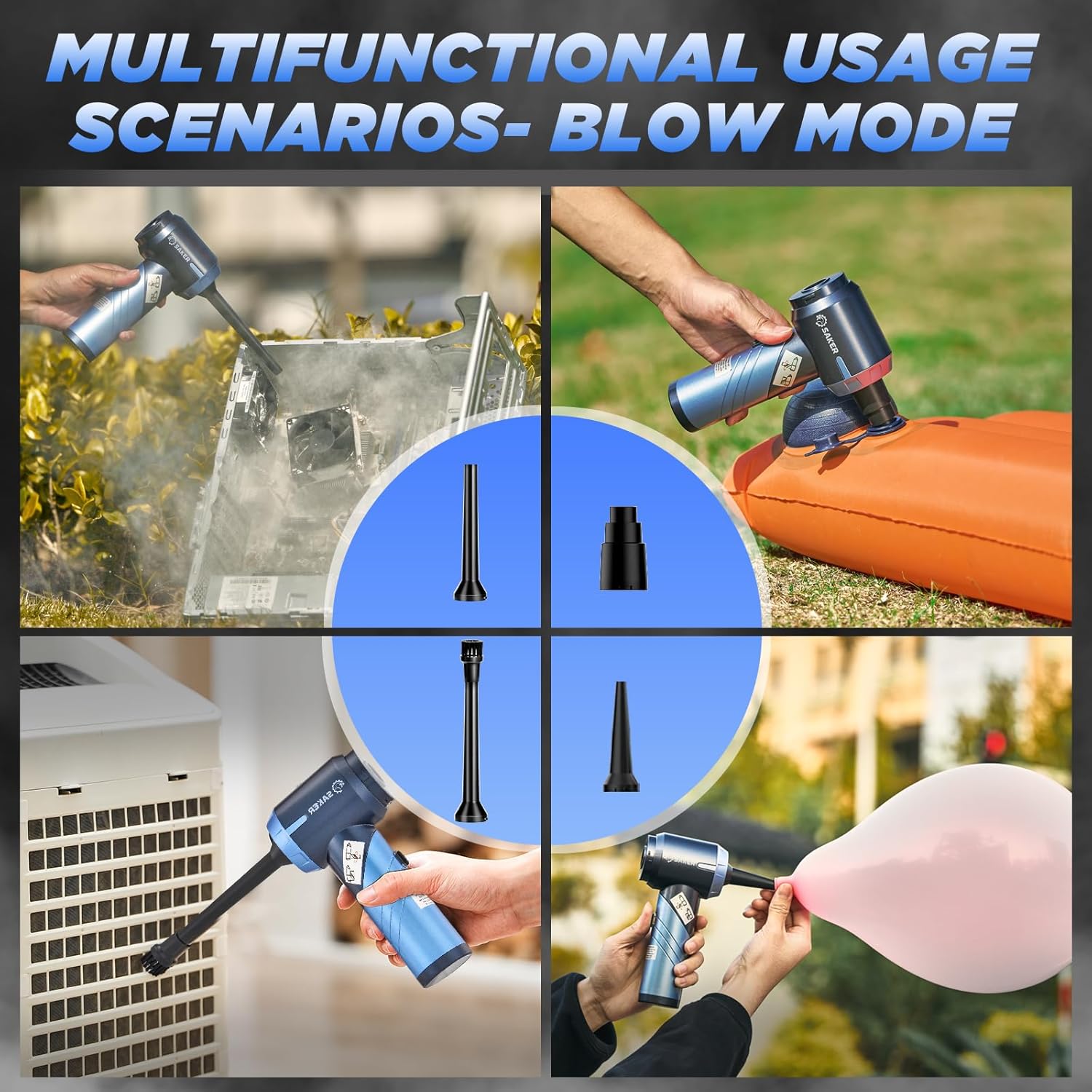 Aspirateur portable pour voiture – Léger, pliable, aspiration puissante en un seul clic