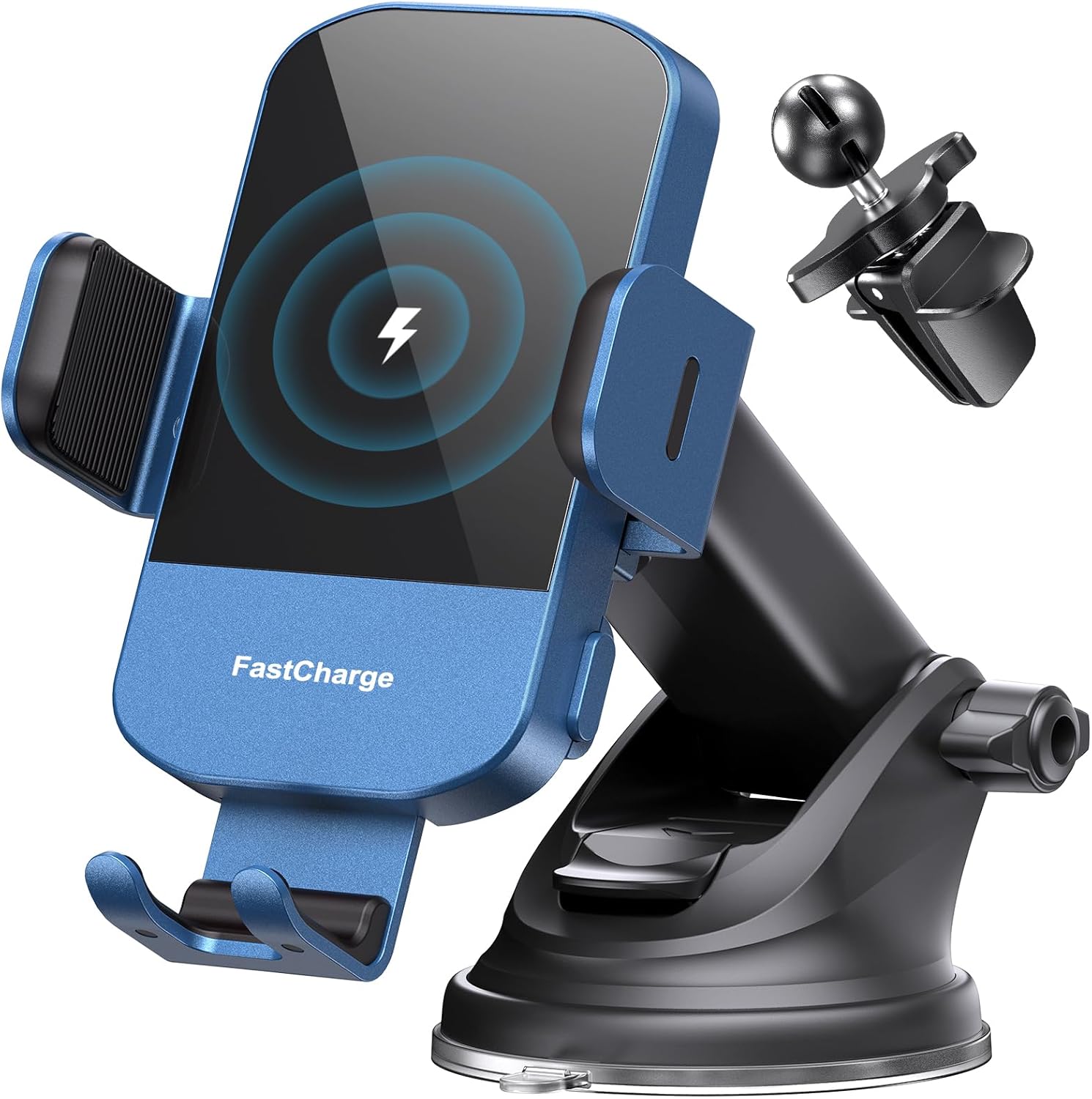 Chargeur Voiture 15 W Auto‑Clamp – Support Qi pour Téléphone