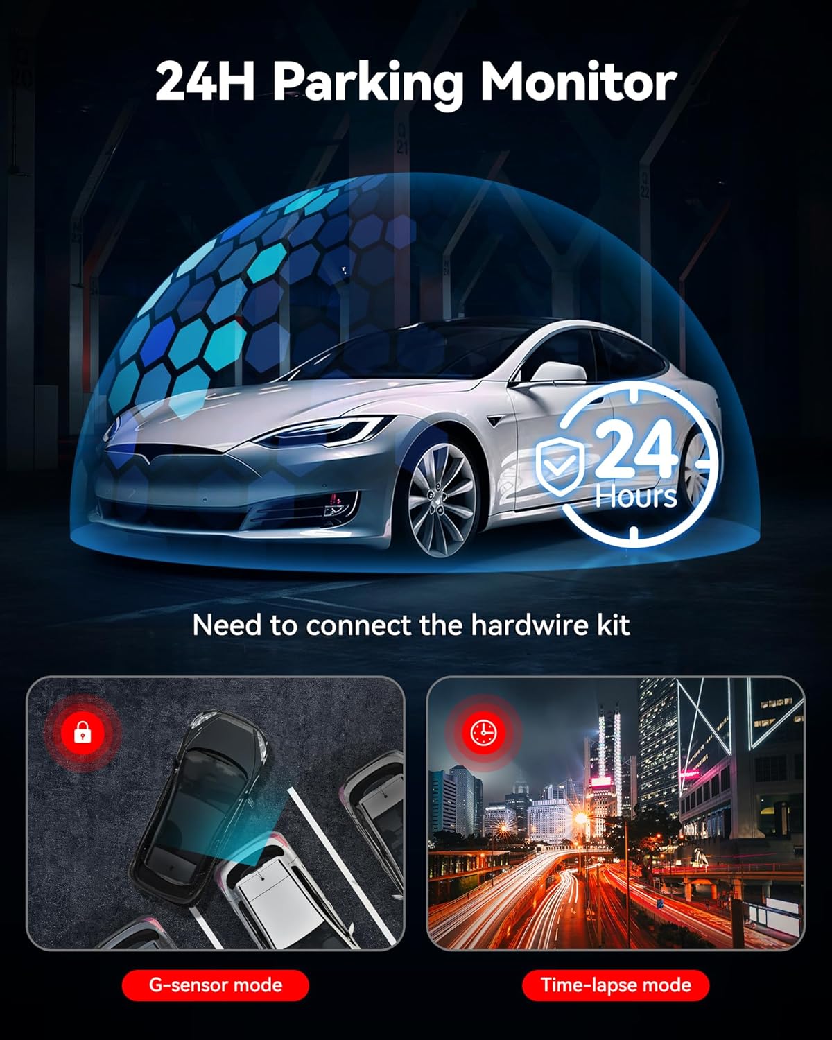 Caméra de Voiture REDTIGER F7NP – Dashcam Avant & Arrière 4K/2.5K avec Wi-Fi, GPS et Écran IPS 3.18