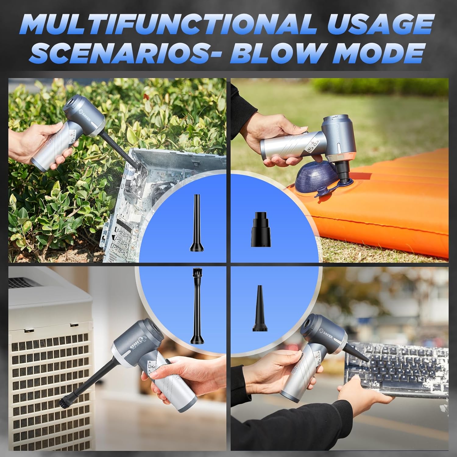 Aspirateur portable pour voiture – Léger, pliable, aspiration puissante en un seul clic