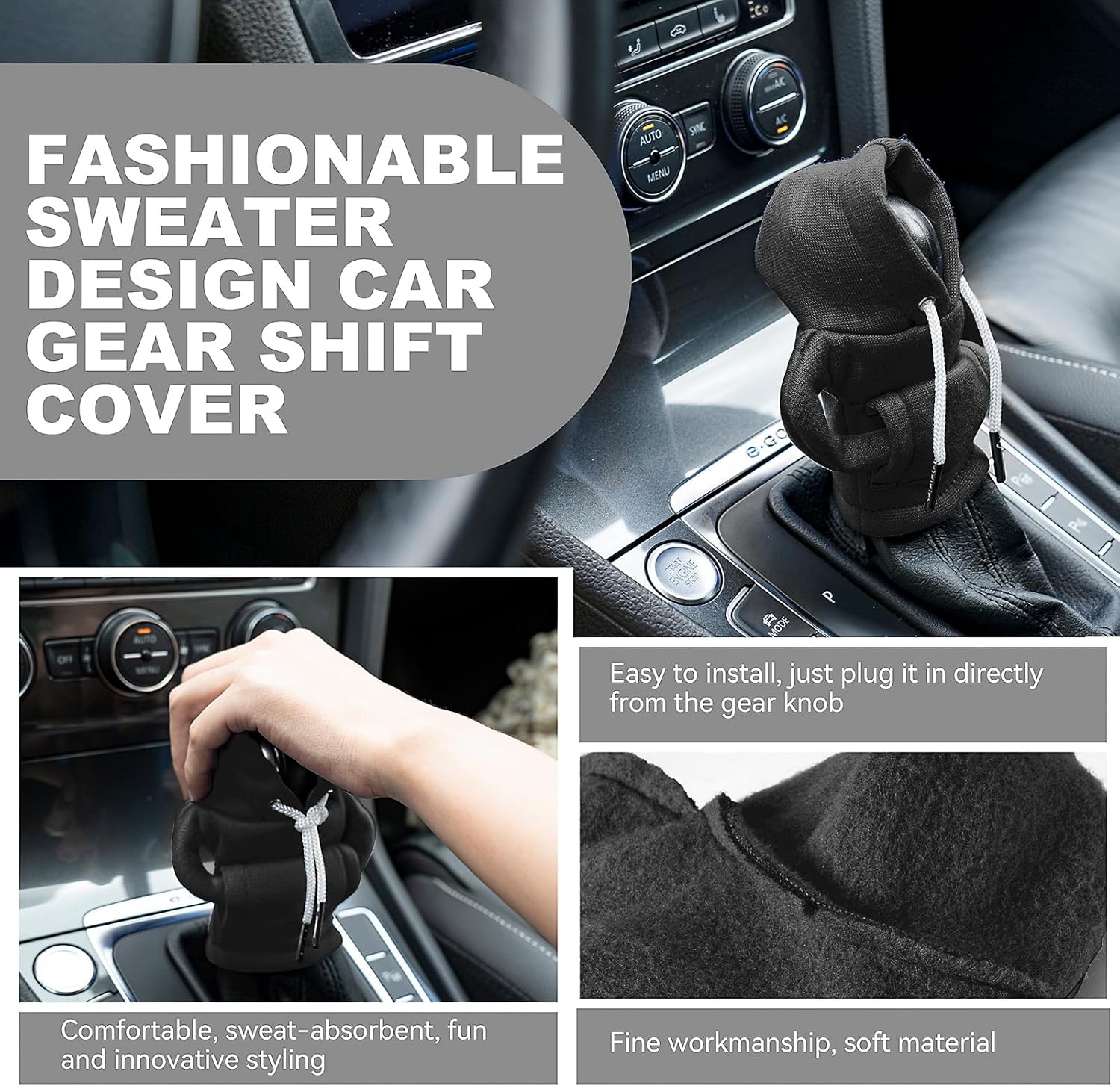 Sweat à Capuche pour Levier de Vitesse – Universel & Mignon"
