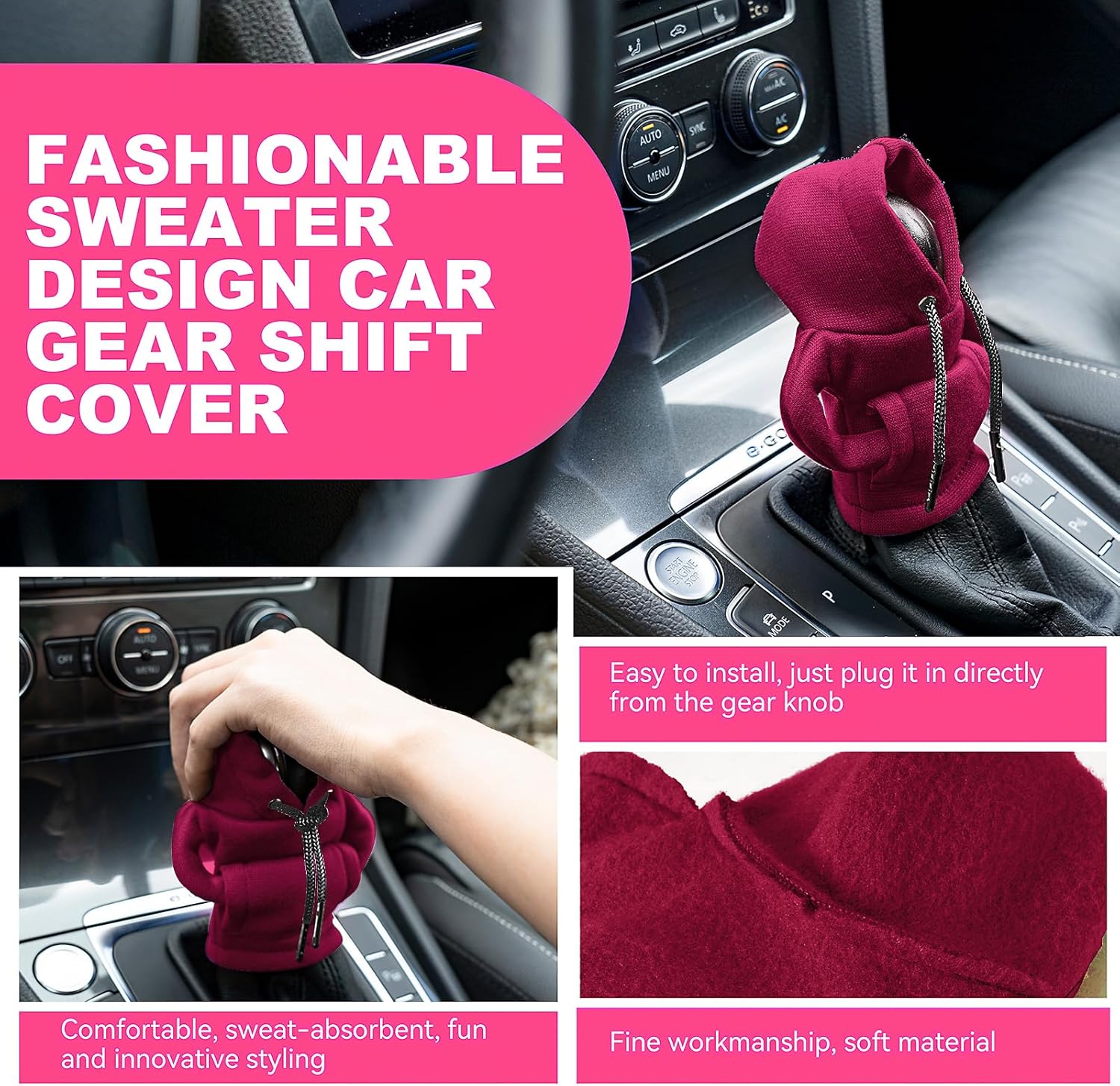 Sweat à Capuche pour Levier de Vitesse – Universel & Mignon"