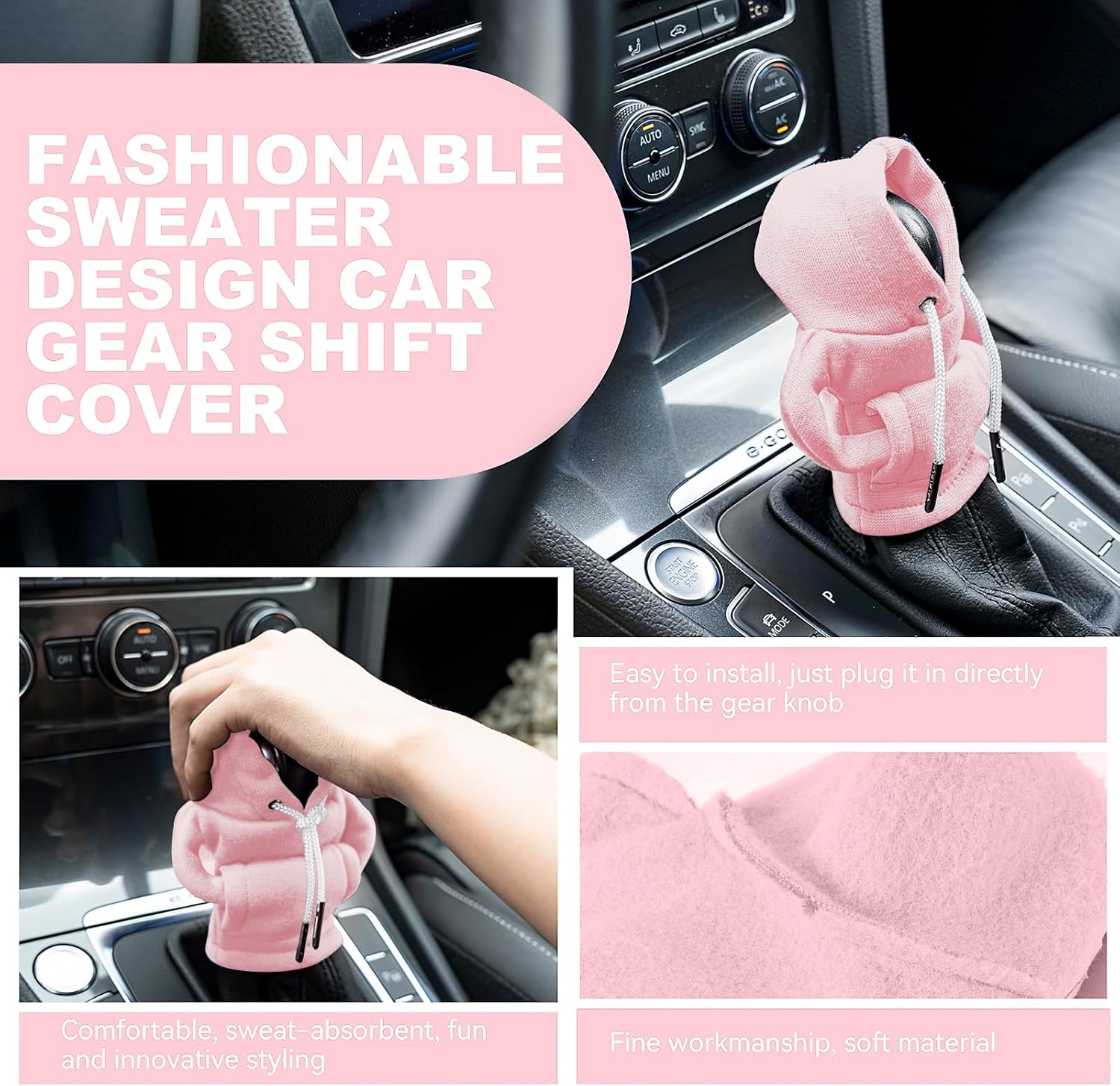 Sweat à Capuche pour Levier de Vitesse – Universel & Mignon"