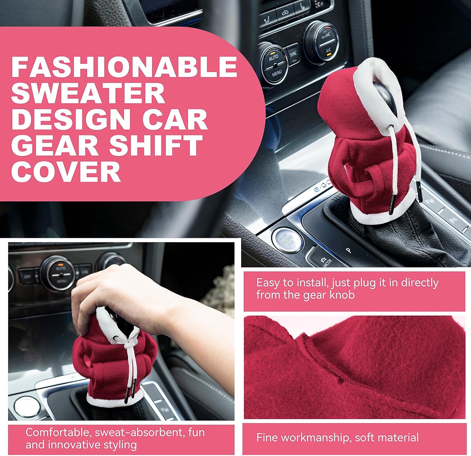 Sweat à Capuche pour Levier de Vitesse – Universel & Mignon"