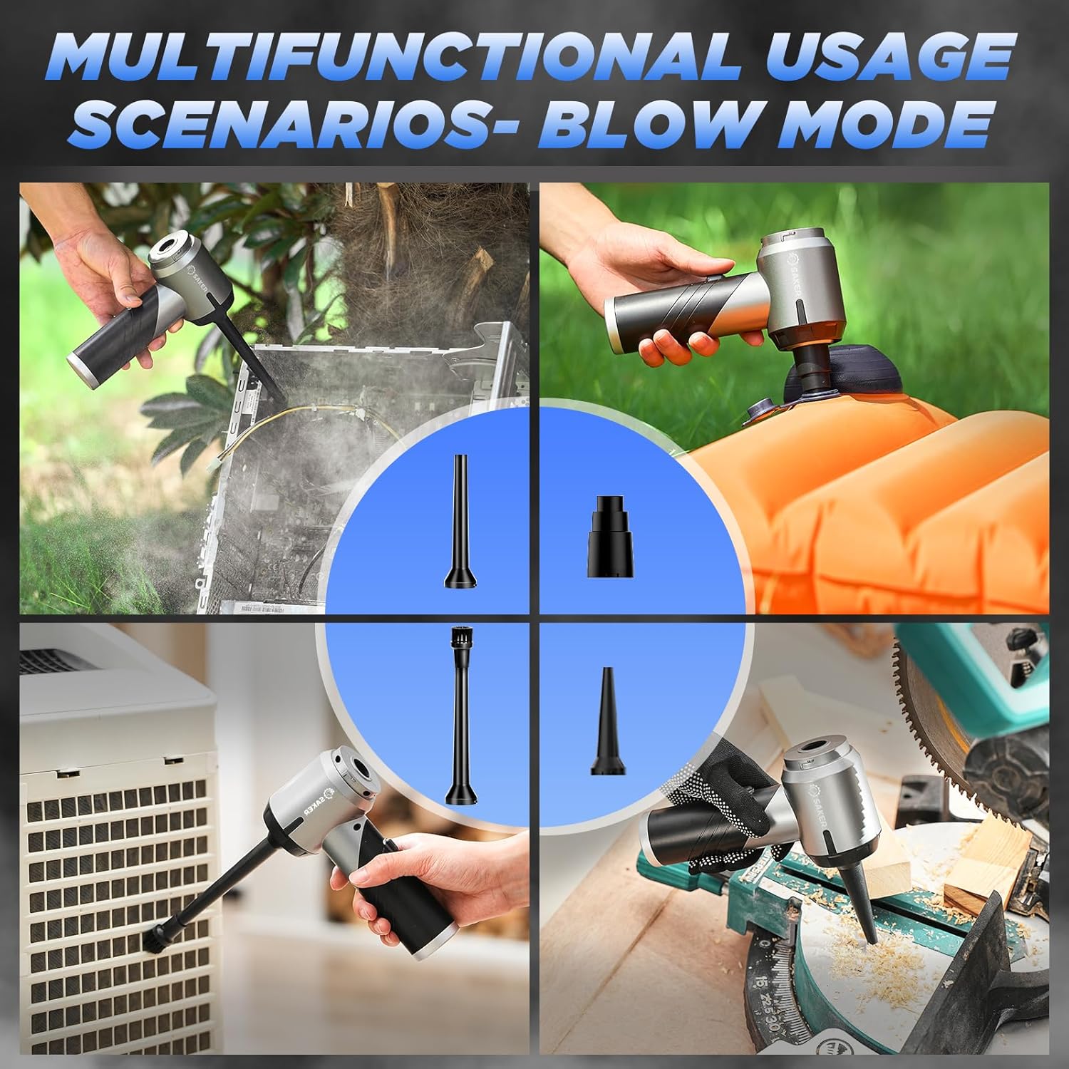 Aspirateur portable pour voiture – Léger, pliable, aspiration puissante en un seul clic