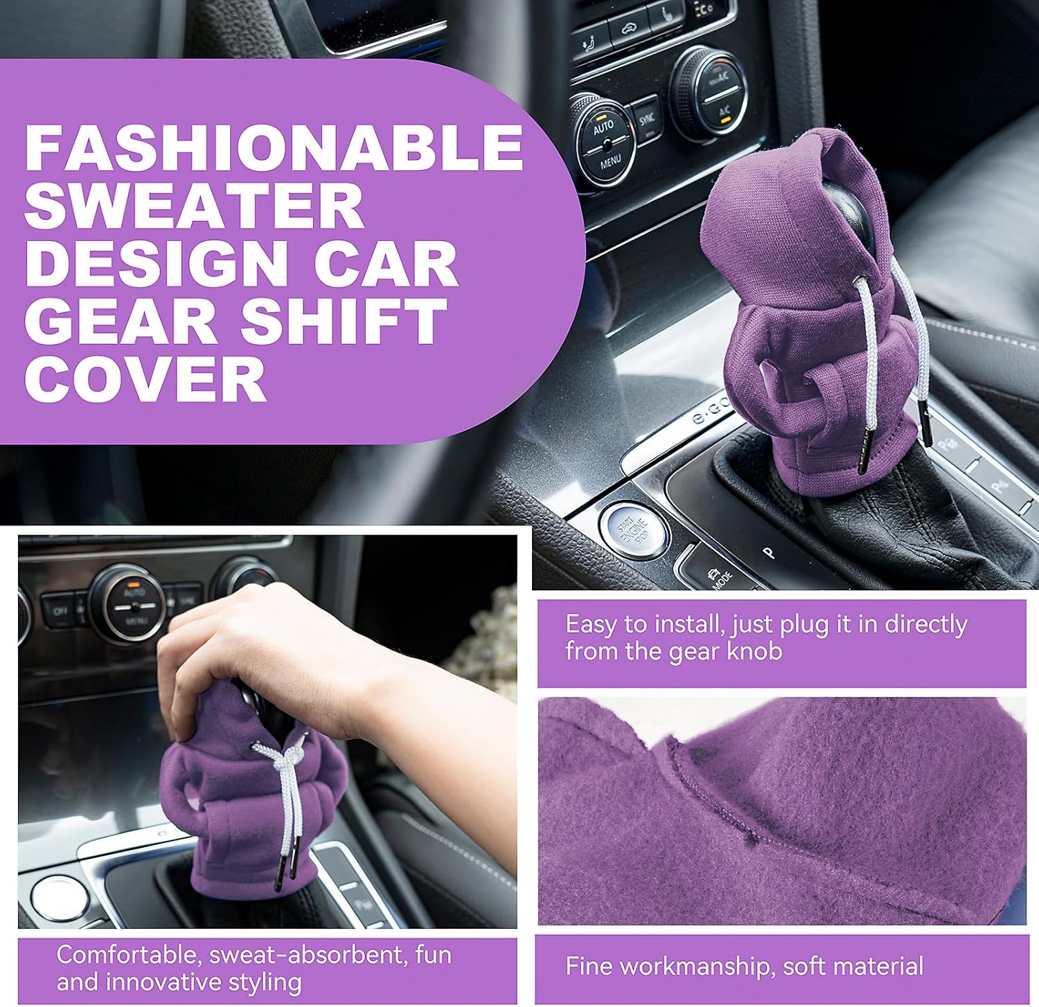 Sweat à Capuche pour Levier de Vitesse – Universel & Mignon"