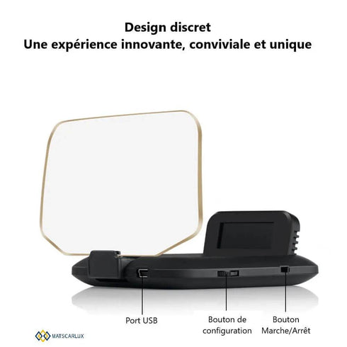 HUD Auto Double Mode : Affichage Tête Haute GPS & OBD – Donnez à votre volant une vision 3D intelligente