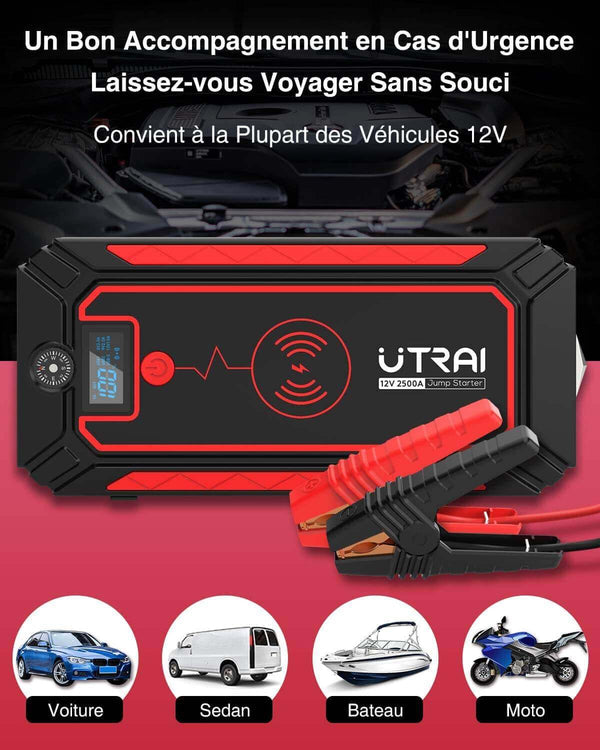 Puissance Instantanée : Démarrez Votre Voiture en 3 Secondes avec le Booster 2500A 