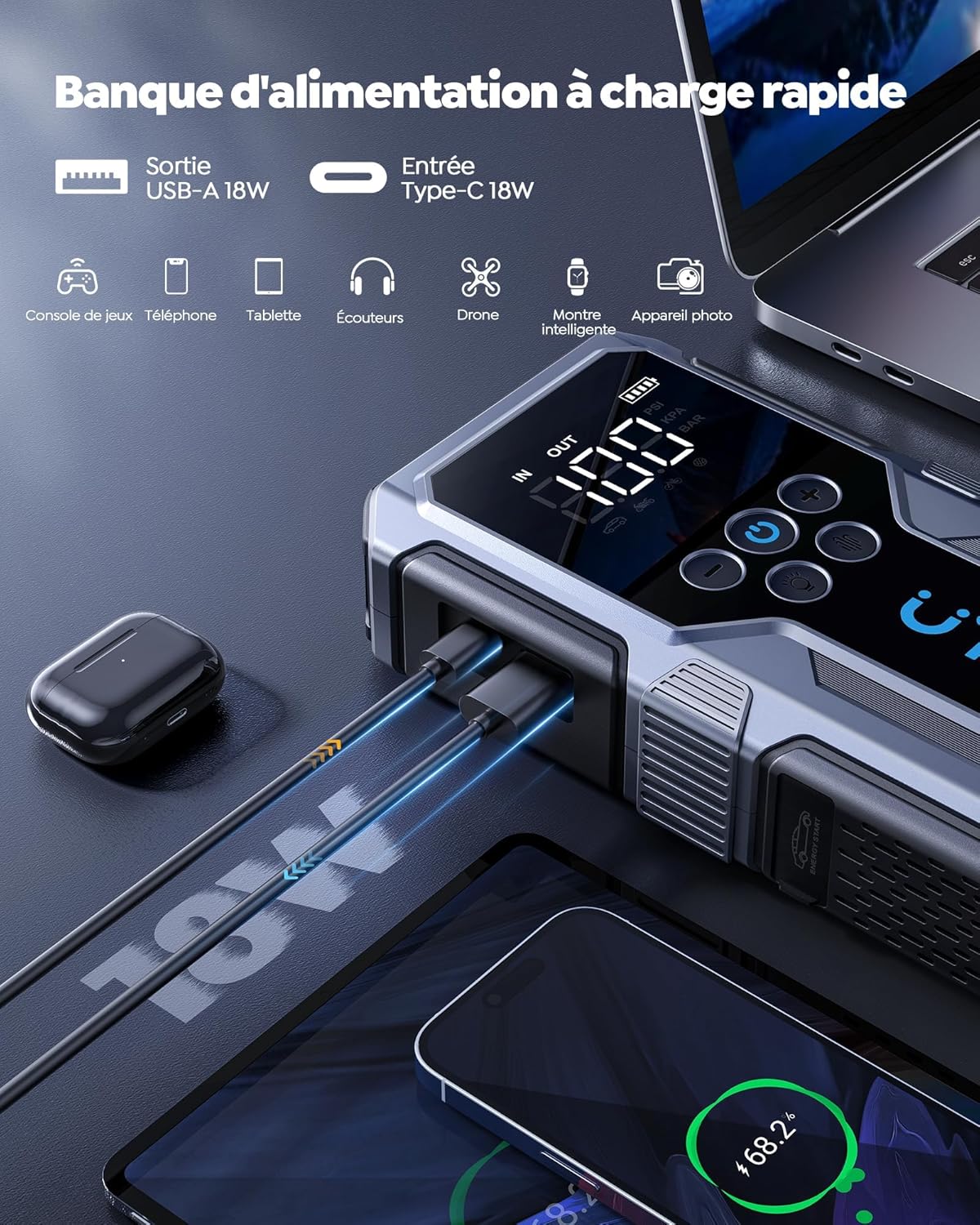 Ultra Portable et Gonfleur